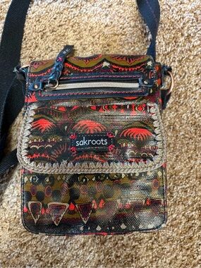 Sakroots Multicolor Floral-Pattern Crossbody